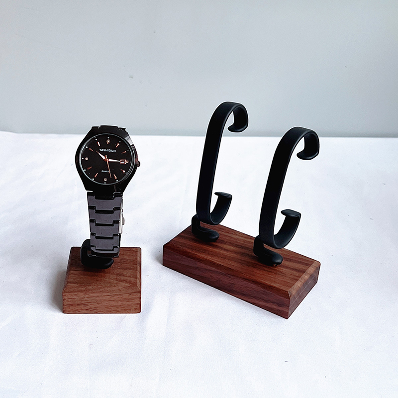 Jewelry And Watches Inc - Penyangga Jam Tangan Kayu Berbentuk C,
