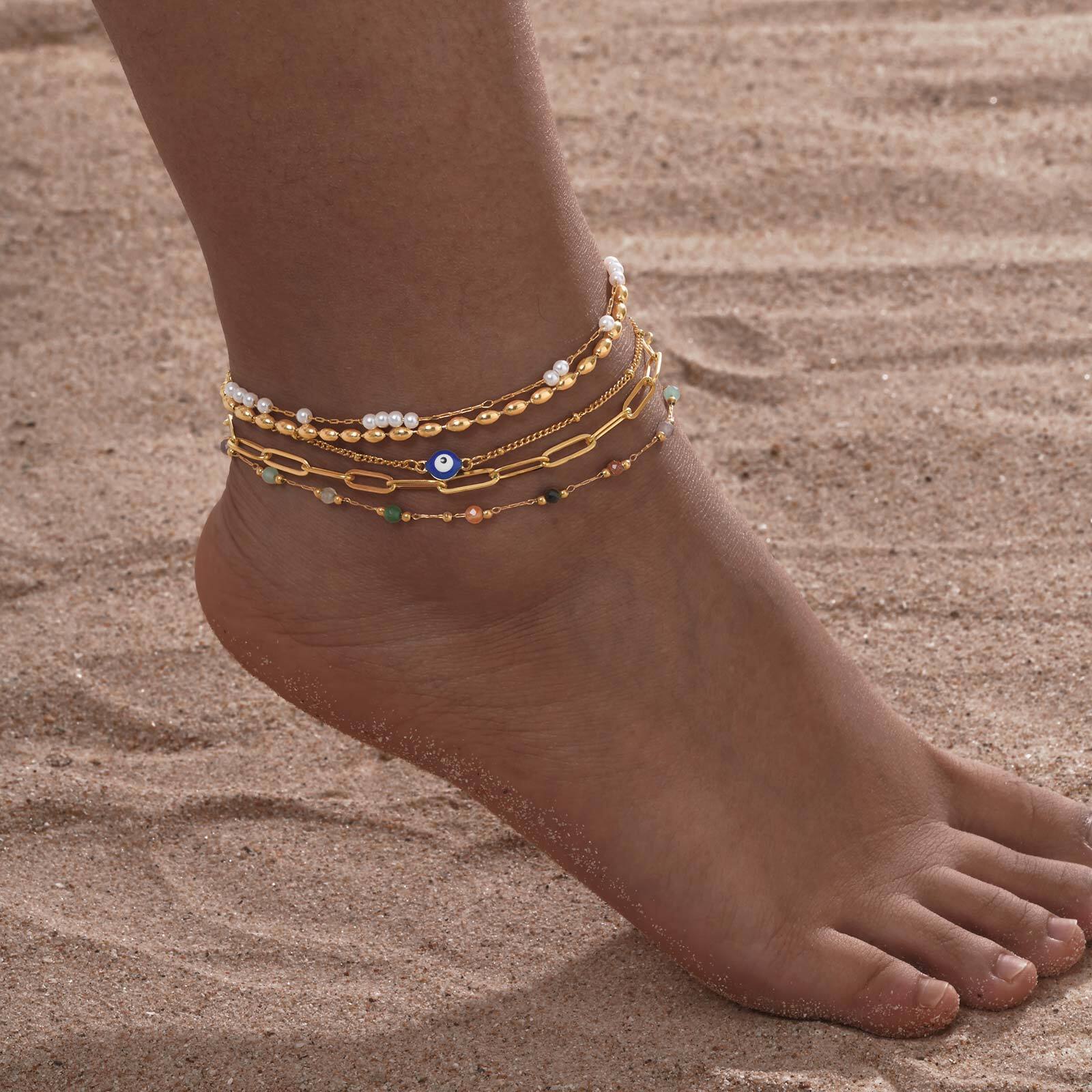 Gelang Kaki Berlapis Emas untu - Jc Jewelry & Watches Photos ulasan dan harga