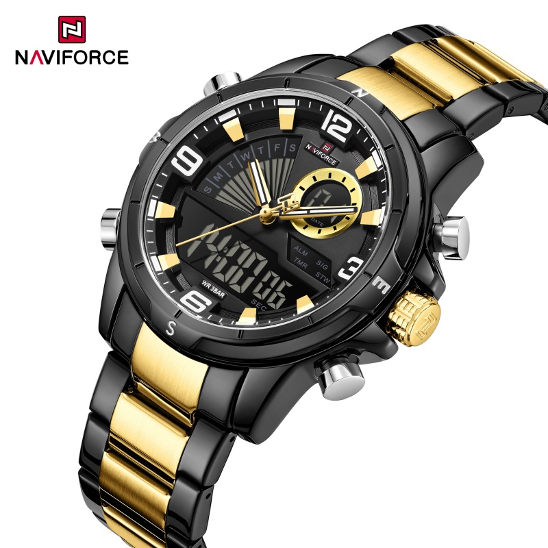 NAVIFORCE Jam Tangan Pria Dual - Watch Display Box ulasan dan harga