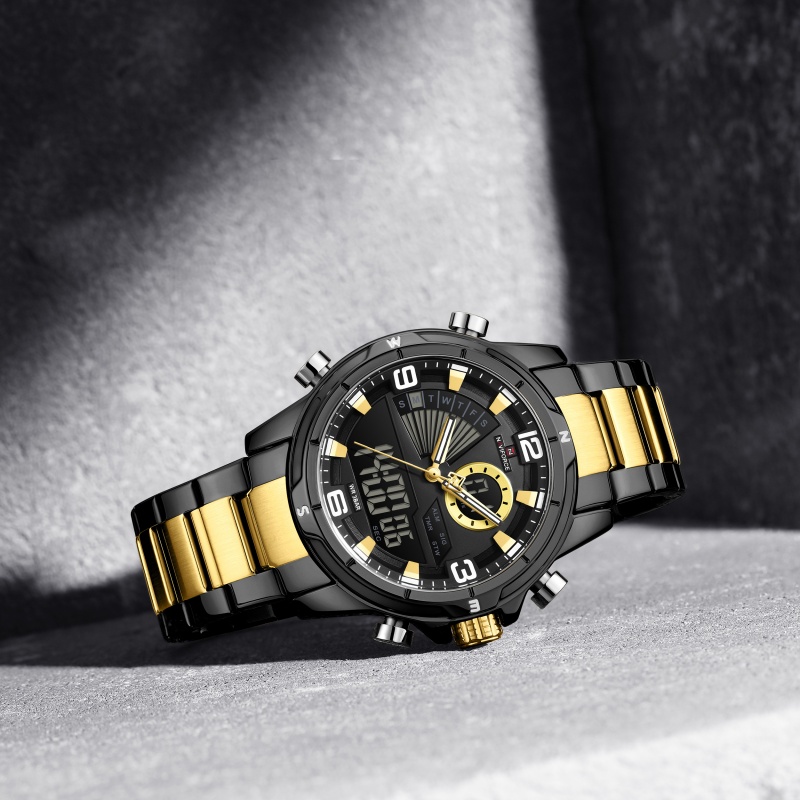 NAVIFORCE Jam Tangan Pria Dual - Watch Display Box ulasan dan harga